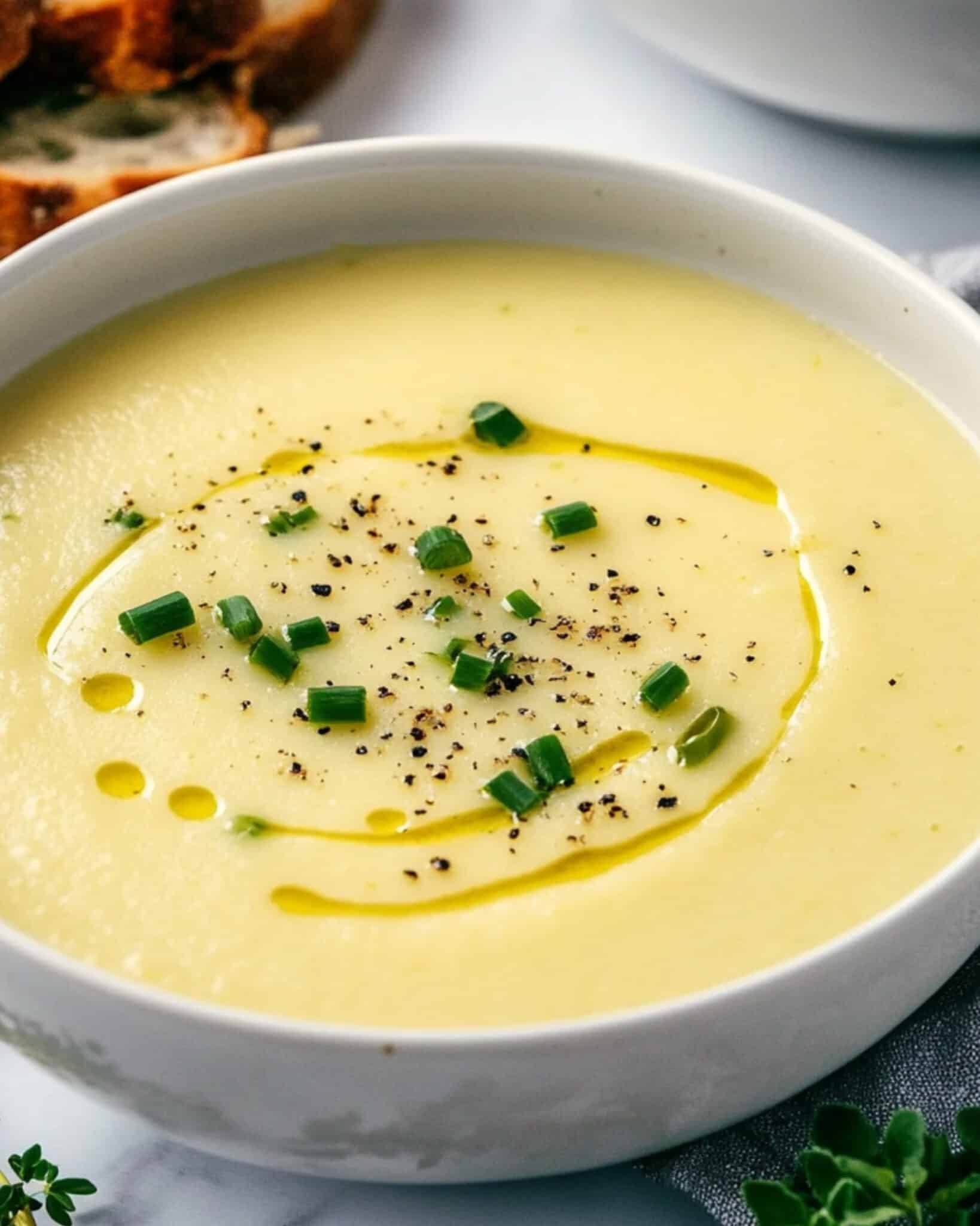 Classic Potato Leek Soup Recipe - Yumyy