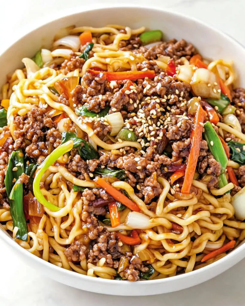 hoisin beef noodles
