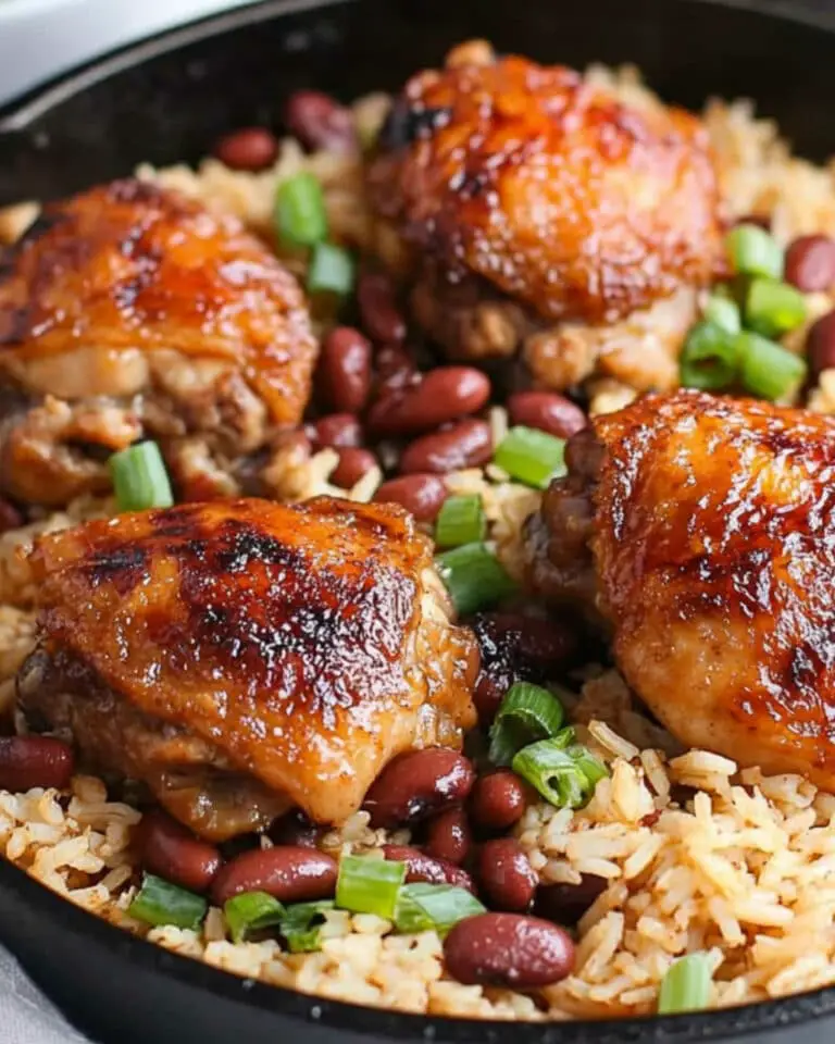 One Pot Caribbean Jerk Chicken and Rice Recipe