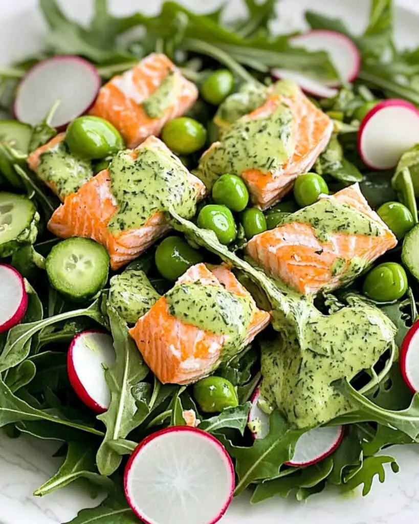 Salmon and Spring Vegetable Salad Recipe