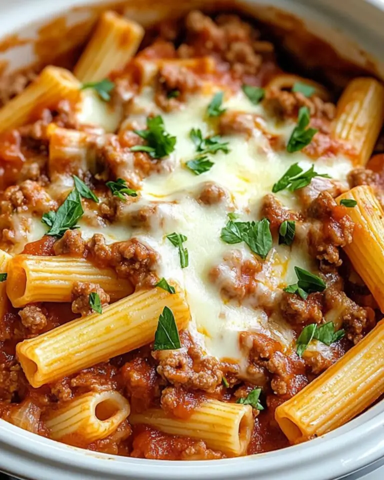 Slow Cooker Baked Ziti Recipe