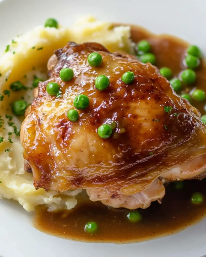 Smothered Chicken with Spring Smashed Potatoes