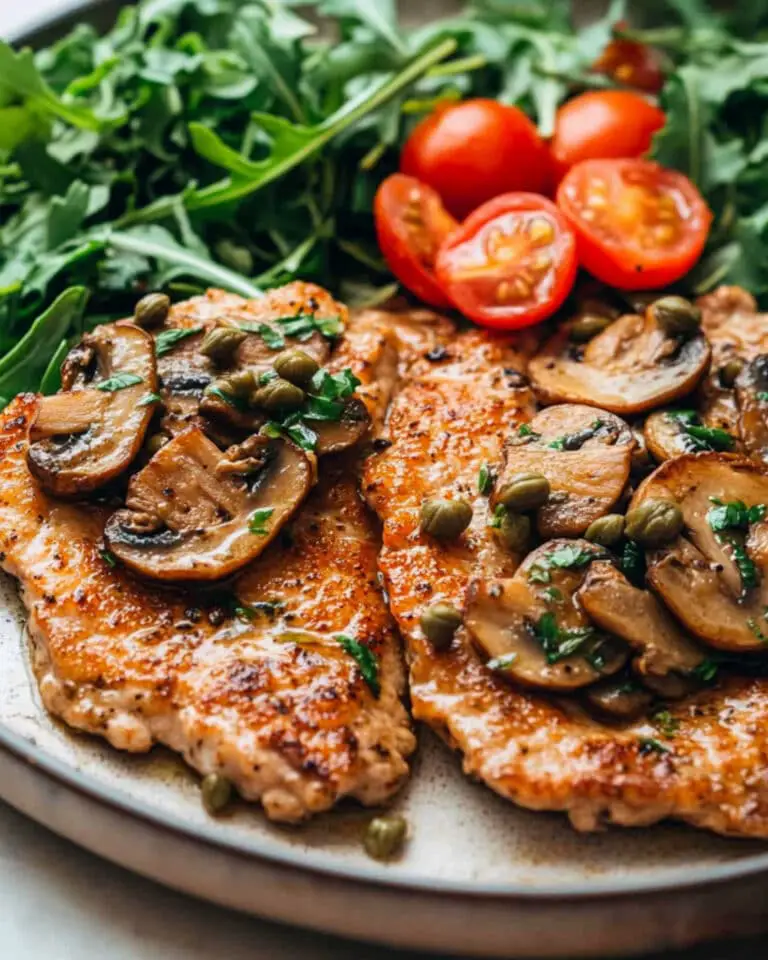Veal Scallopini with Mushrooms Recipe