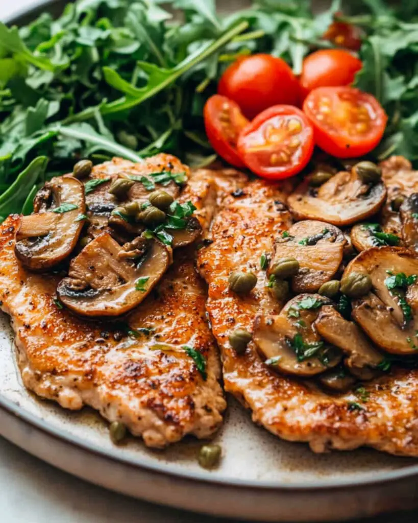 Veal Scallopini with Mushrooms Recipe