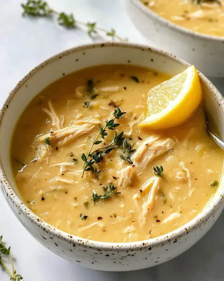 Mediterranean Lemon Chicken Soup Recipe