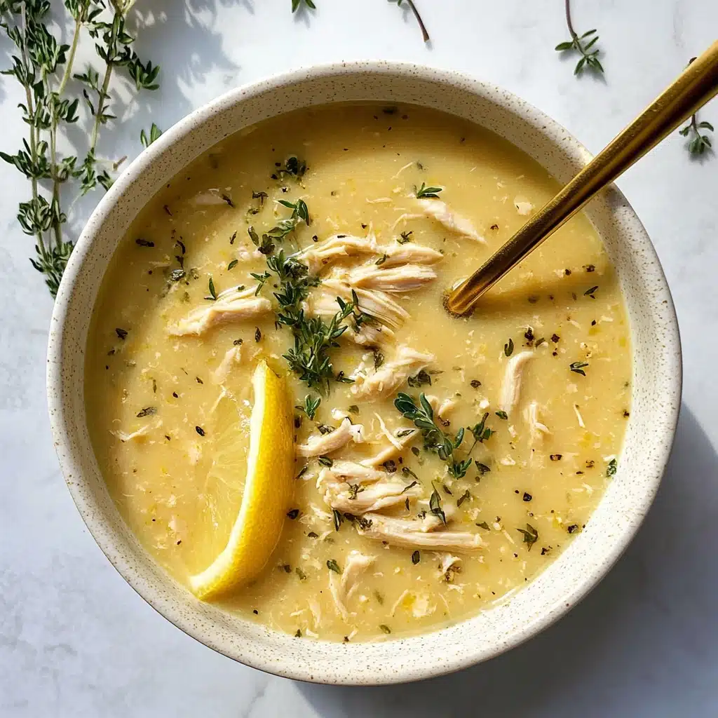 Mediterranean Lemon Chicken Soup Recipe - Recipe Image