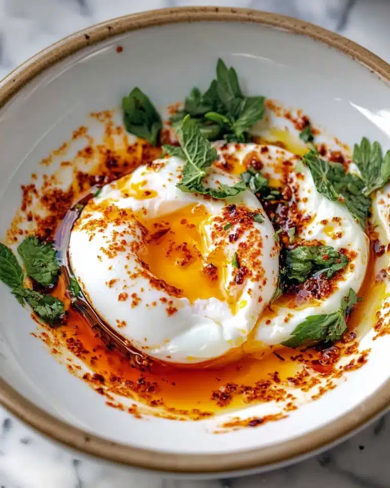 Turkish Eggs in Garlicky Yogurt Sauce Recipe