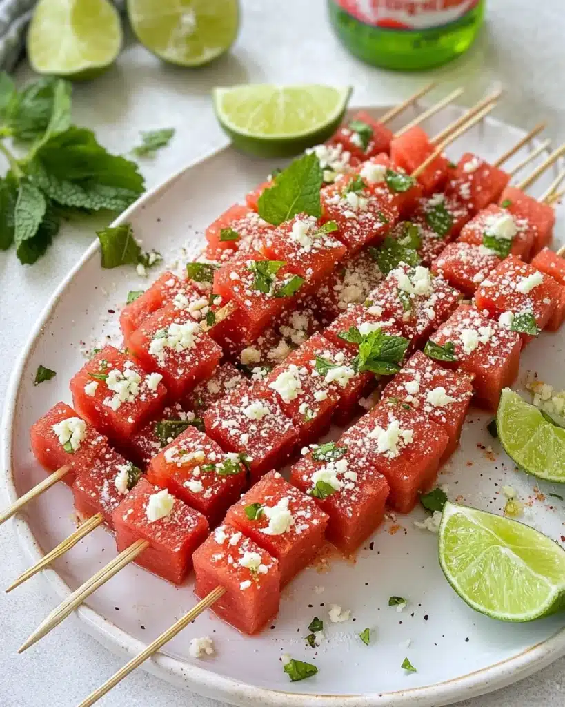 Tajin Lime Watermelon Skewers Recipe