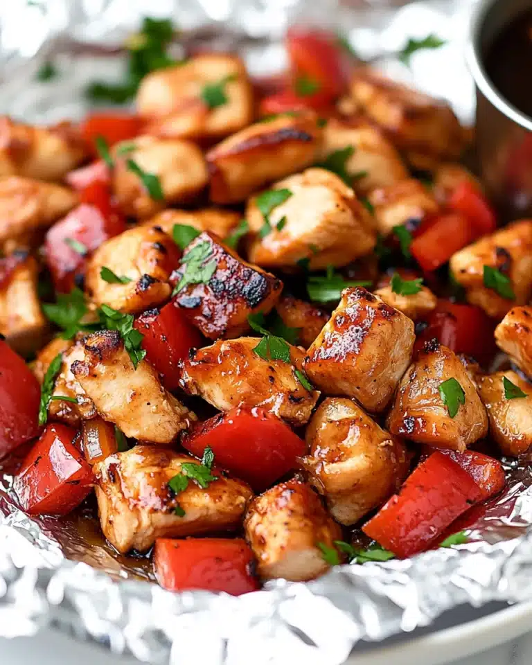 BBQ Chicken Pineapple Foil Packs Recipe