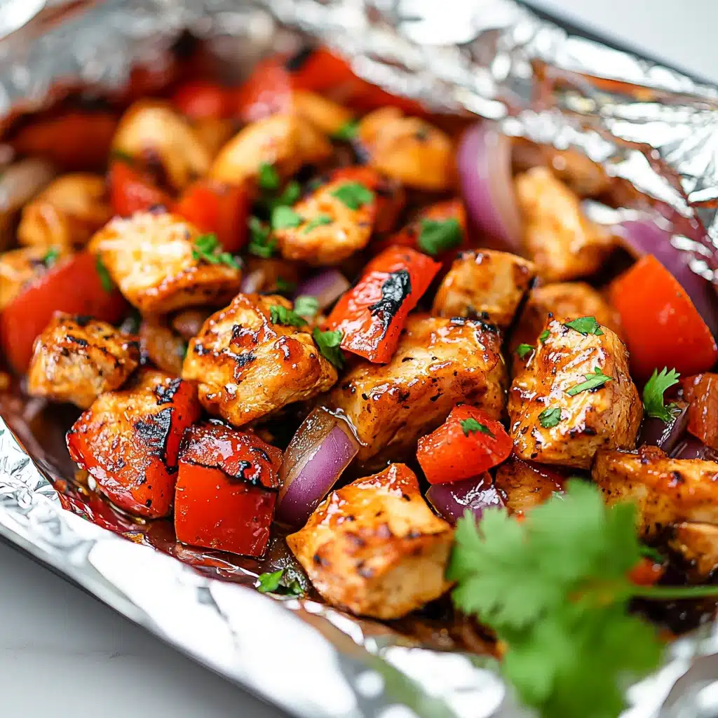 BBQ Chicken Pineapple Foil Packs Recipe - Recipe Image