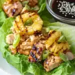 Teriyaki Chicken Pineapple Lettuce Wraps Recipe