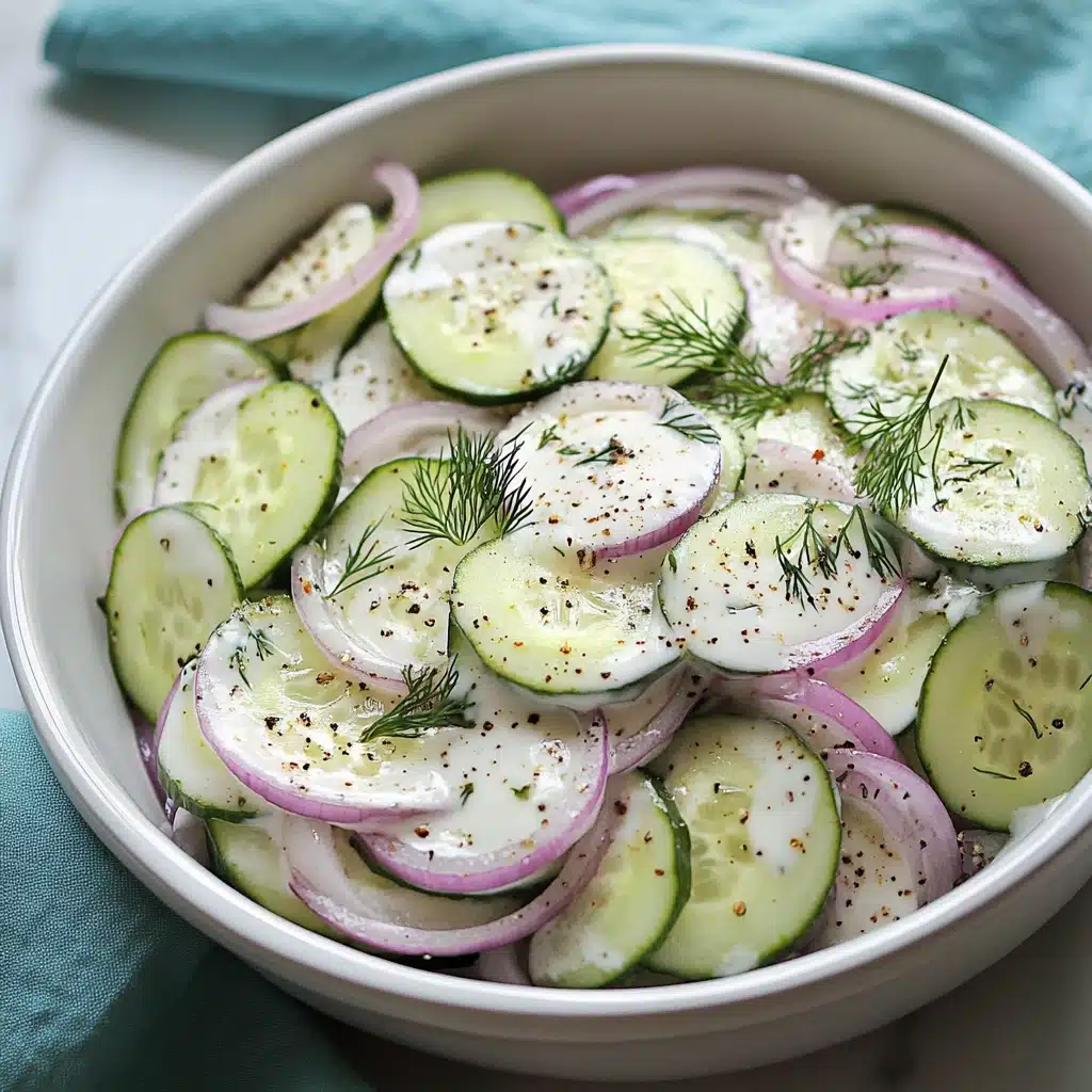 Creamy Dill Cucumber Salad Recipe - Recipe Image