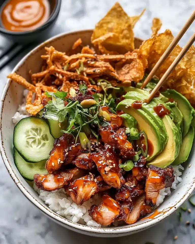 Spicy Chicken Yum Yum Rice Bowl Delight Recipe