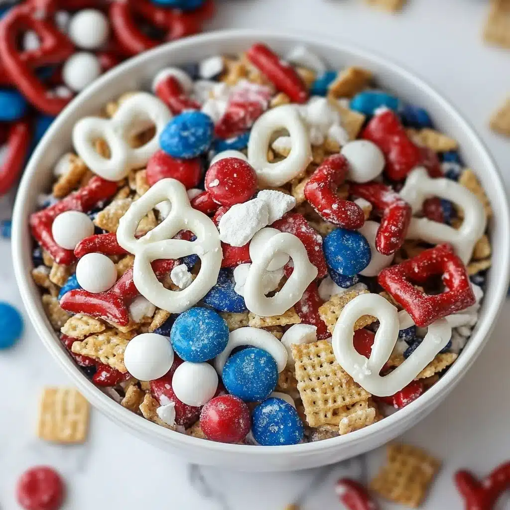 Red, White, and Blue Snack Mix Recipe - Recipe Image