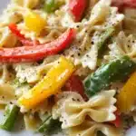 Garlic and Roasted Bell Pepper Farfalle Recipe