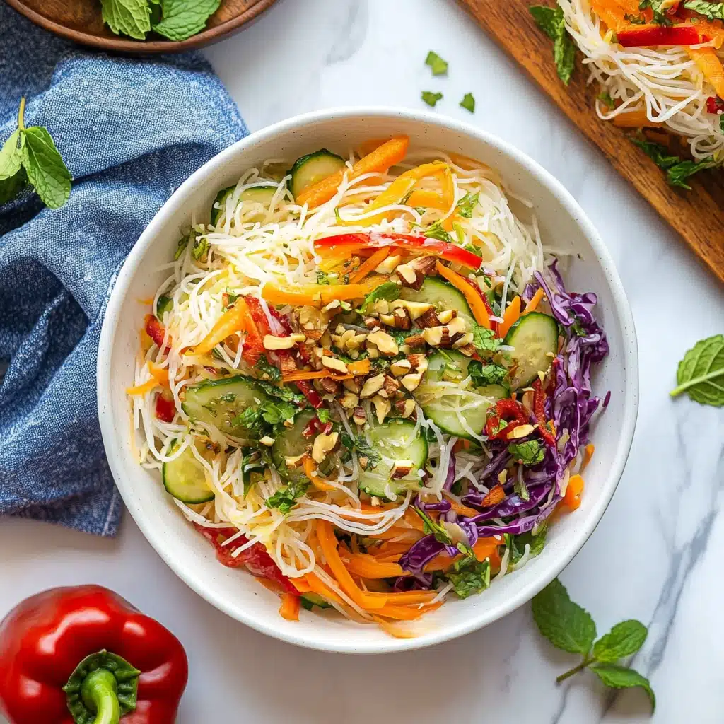 Spring Roll Salad with Spicy Ginger Dressing Recipe - Recipe Image