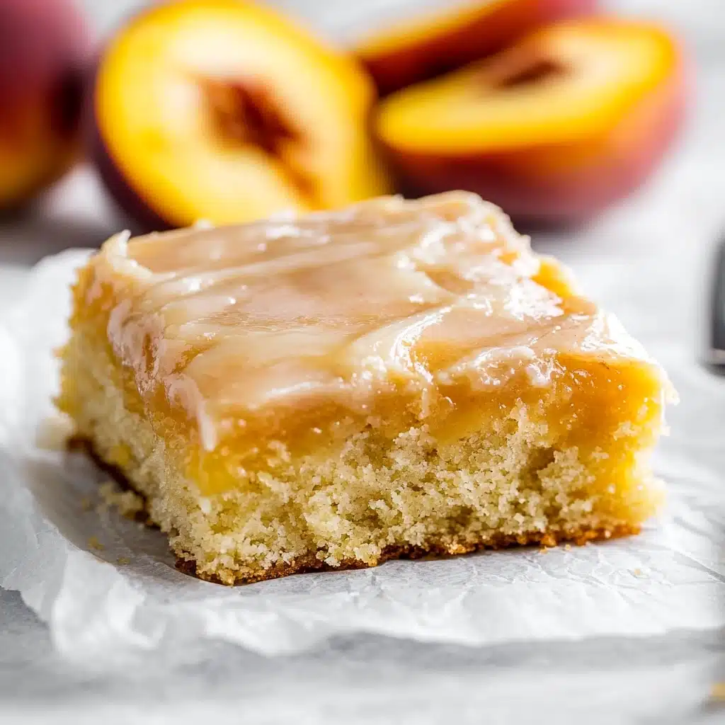 Brown Sugar Peach Cake Recipe - Recipe Image