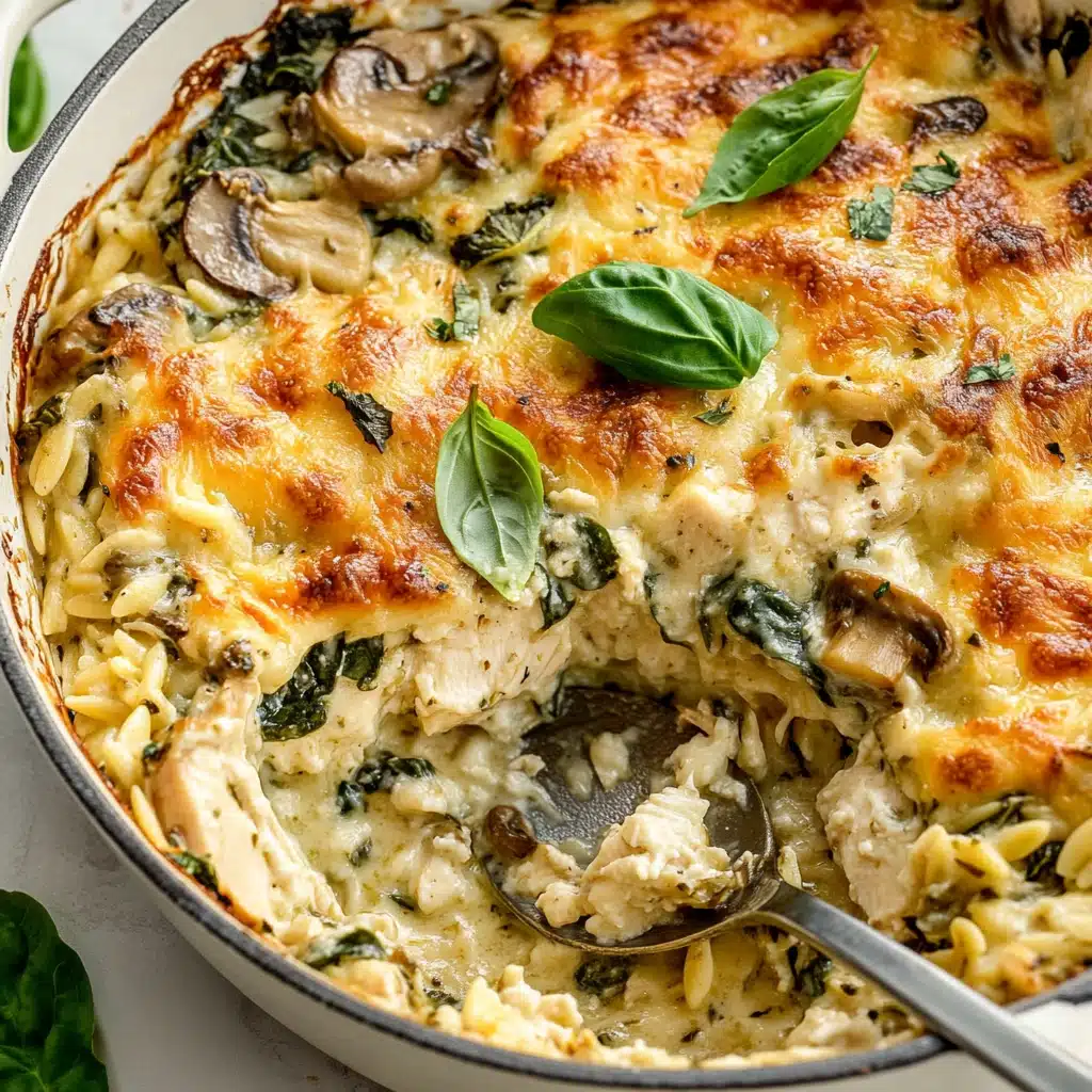 Creamy Lemon Ricotta Chicken Orzo Skillet Recipe - Recipe Image