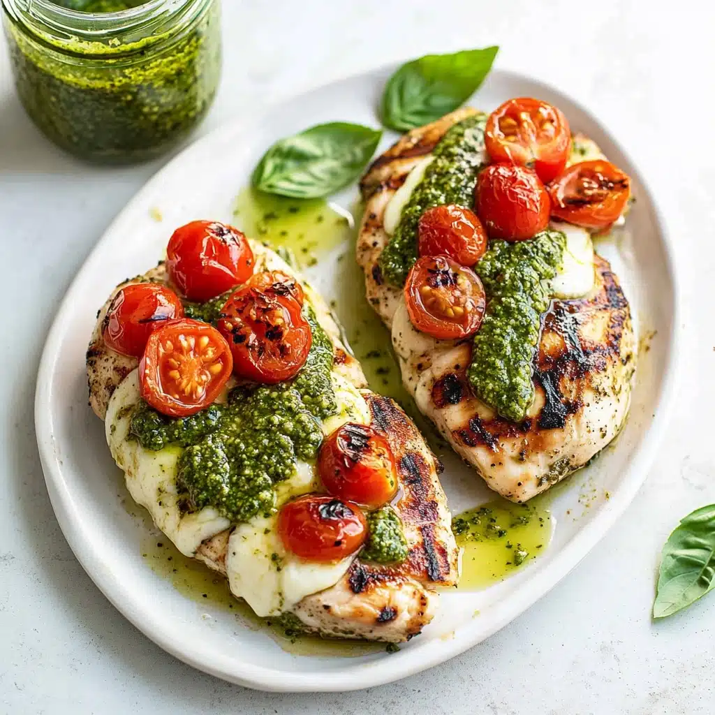 Pesto Caprese Grilled Chicken Recipe - Recipe Image