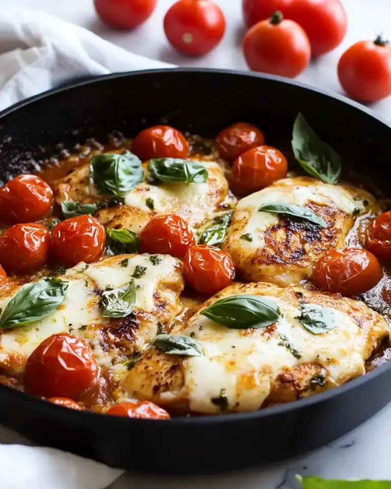 Balsamic Chicken with Tomato Mozzarella Recipe