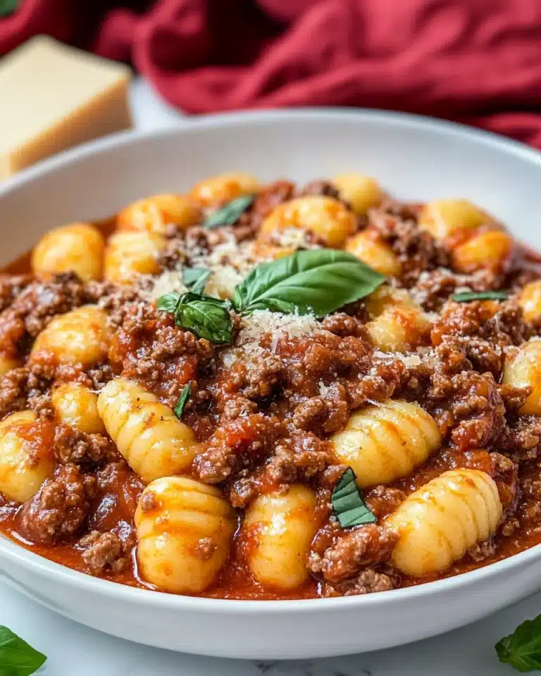 Hearty Gnocchi Bolognese Recipe