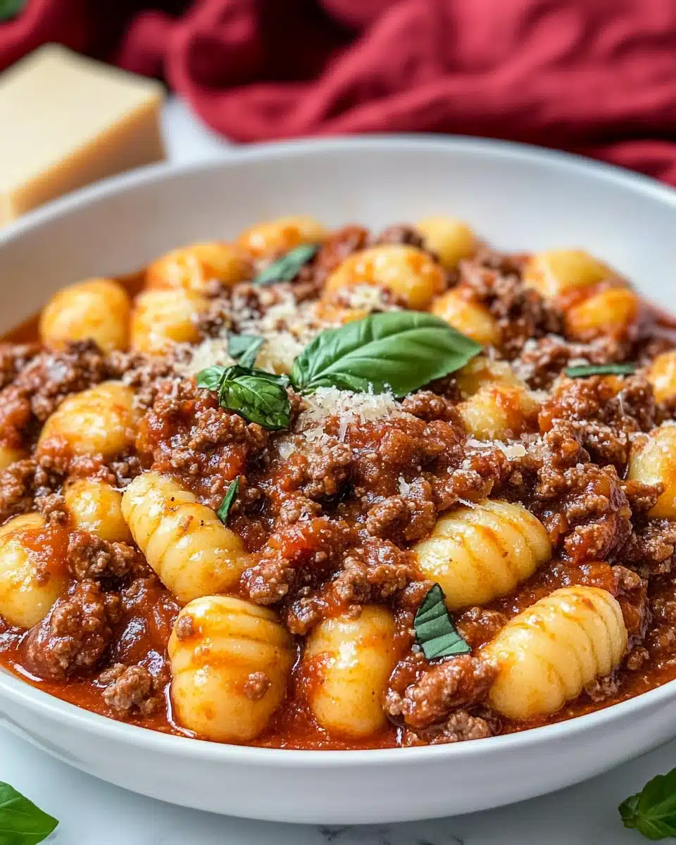 Hearty Gnocchi Bolognese Recipe