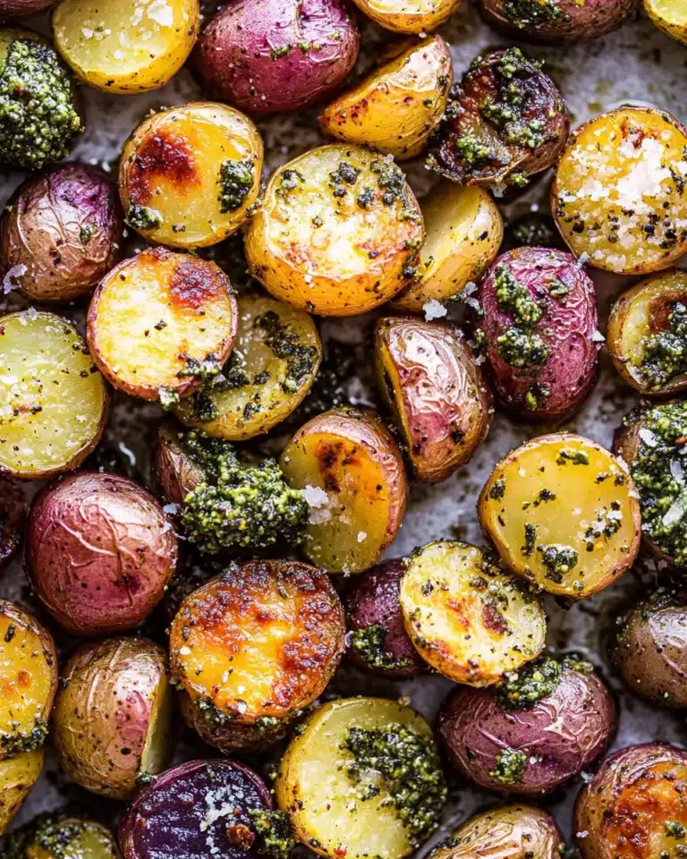 Zesty Parmesan Pesto Potatoes Recipe