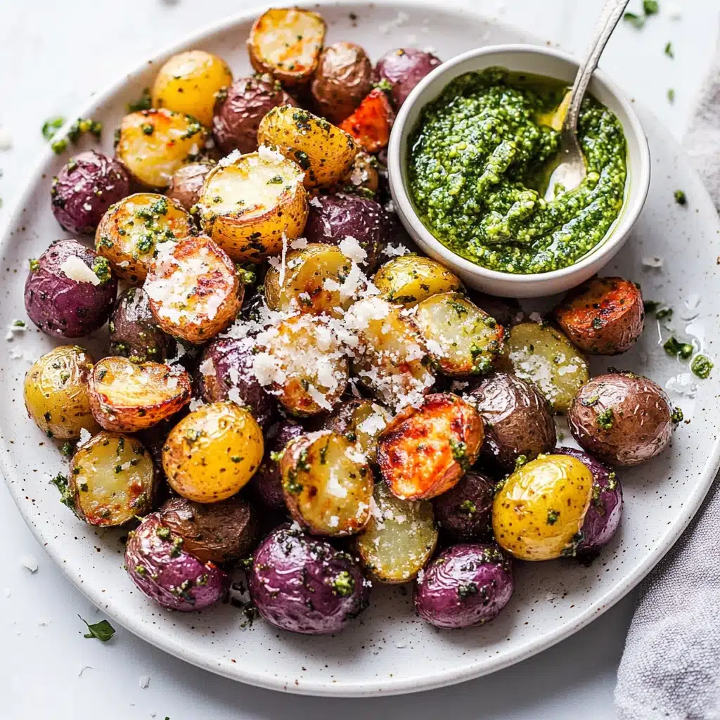 Zesty Parmesan Pesto Potatoes Recipe - Recipe Image