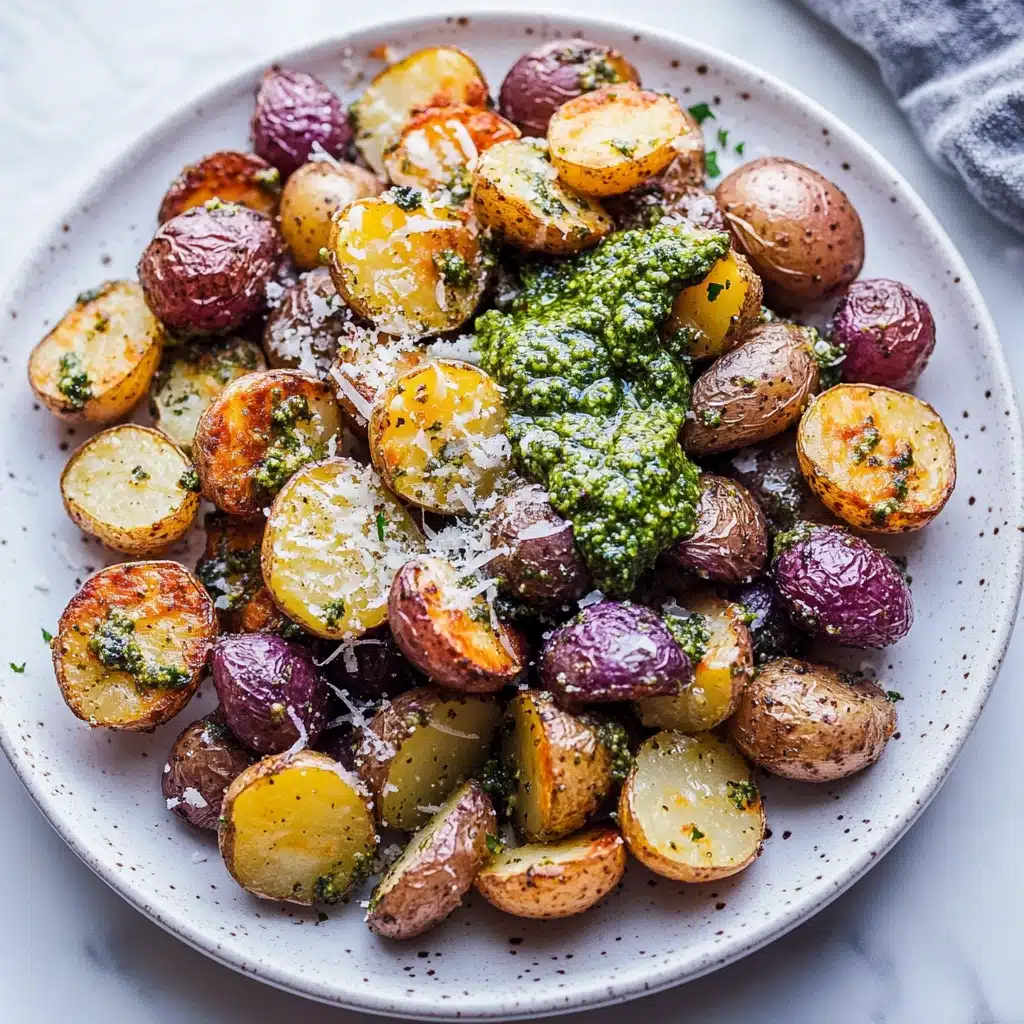 Zesty Parmesan Pesto Potatoes Recipe - Recipe Image