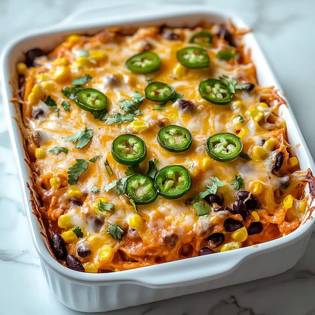 Shredded BBQ Chicken Casserole Recipe - Recipe Image
