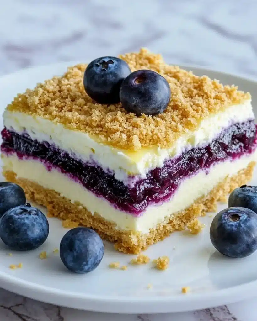 No Bake Lemon Blueberry Dessert Recipe