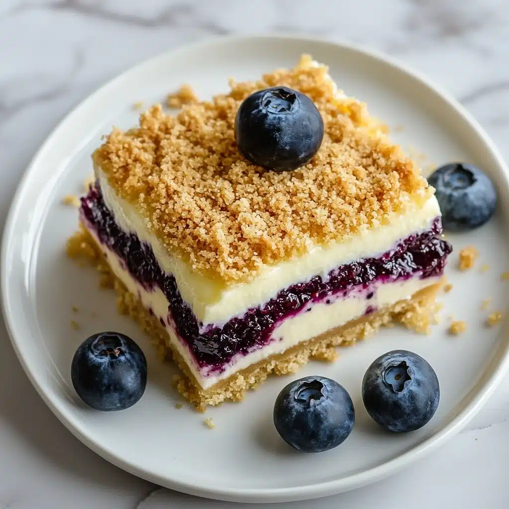 No Bake Lemon Blueberry Dessert Recipe - Recipe Image
