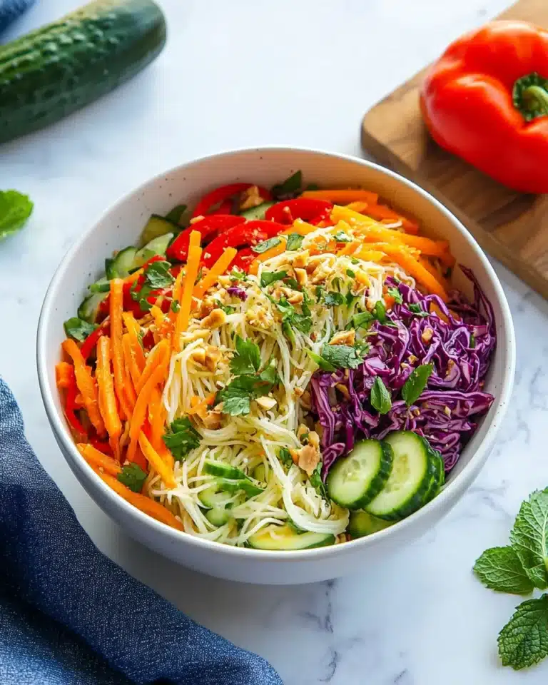 Spring Roll Salad with Spicy Ginger Dressing Recipe