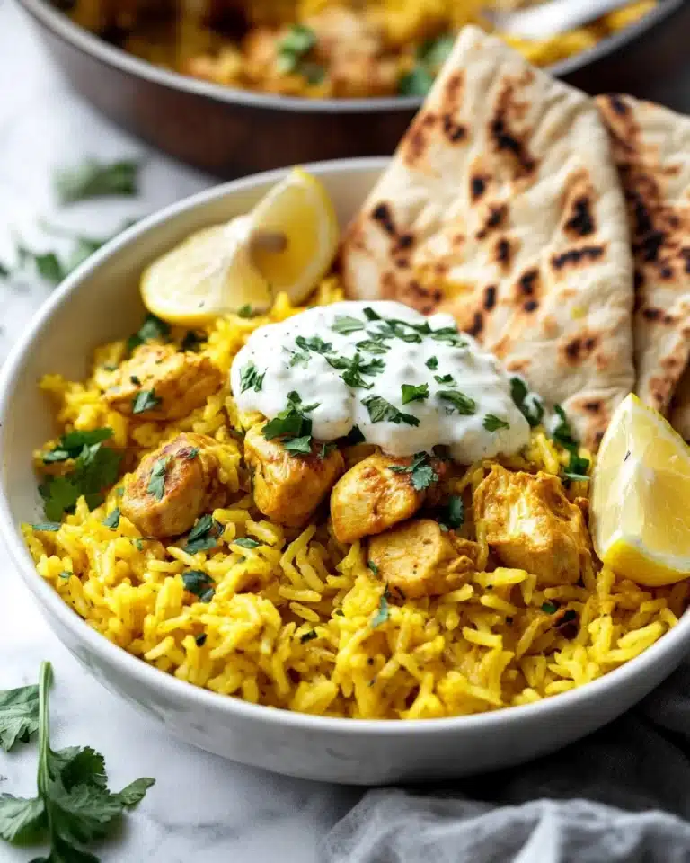 Dump-and-Bake Chicken Tzatziki and Rice Recipe