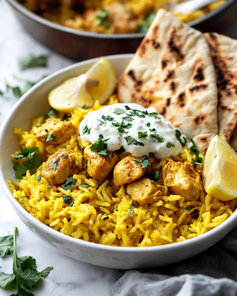 Dump-and-Bake Chicken Tzatziki and Rice Recipe
