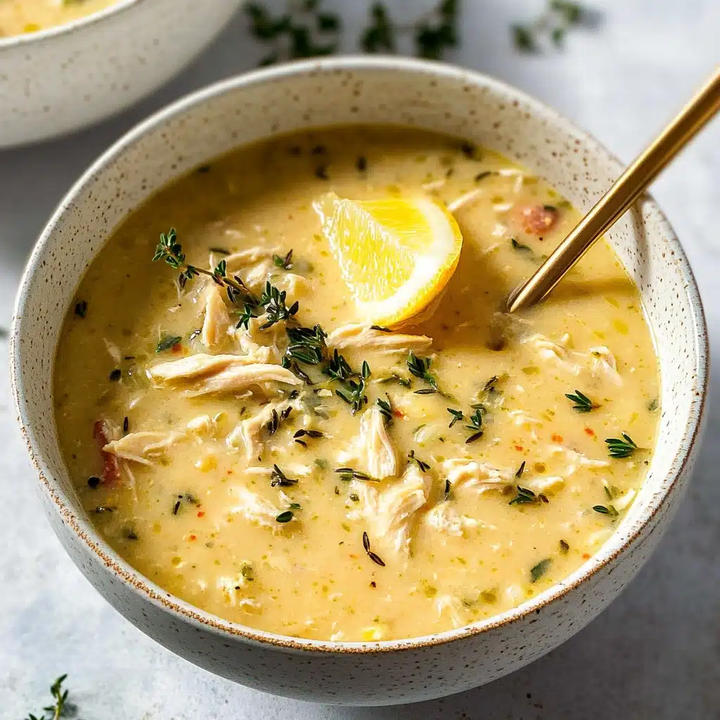 Mediterranean Lemon Chicken Soup Recipe - Recipe Image