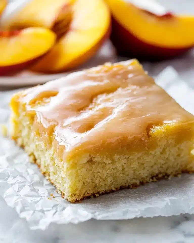 Brown Sugar Peach Cake Recipe
