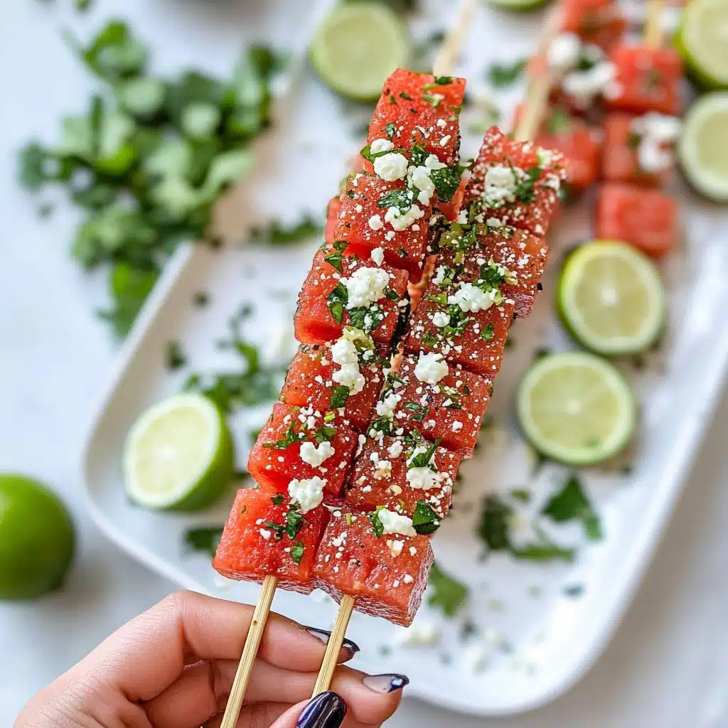 Tajin Lime Watermelon Skewers Recipe - Recipe Image