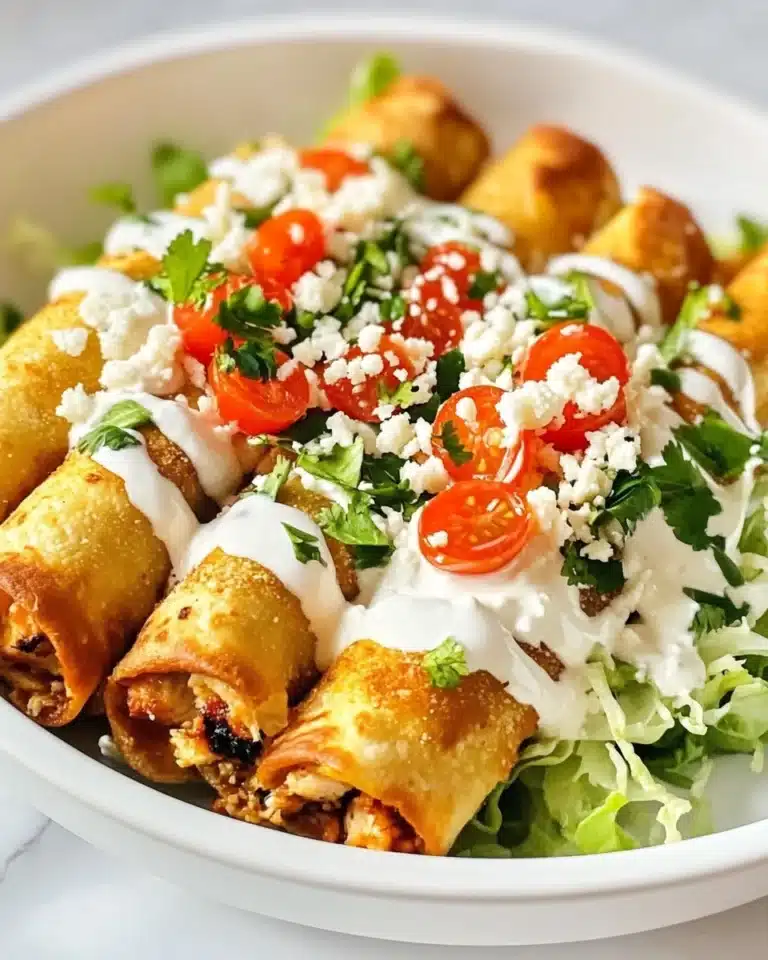 Creamy Chicken Spinach Taquitos Recipe