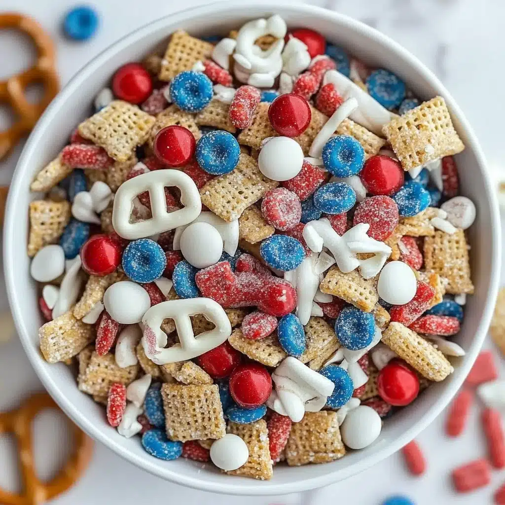 Red, White, and Blue Snack Mix Recipe - Recipe Image