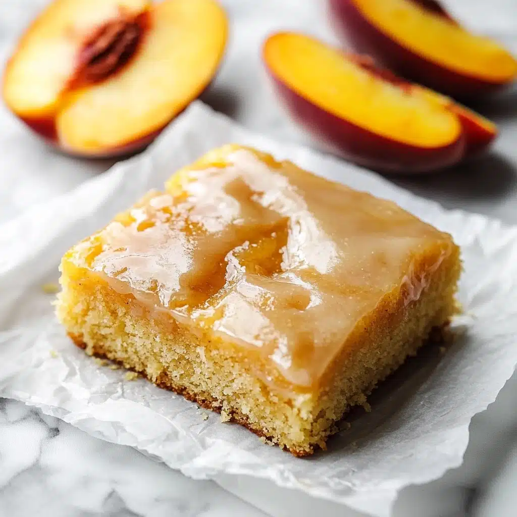 Brown Sugar Peach Cake Recipe - Recipe Image