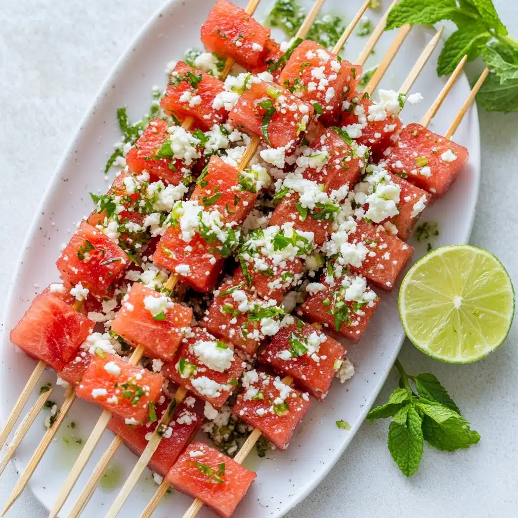 Tajin Lime Watermelon Skewers Recipe - Recipe Image