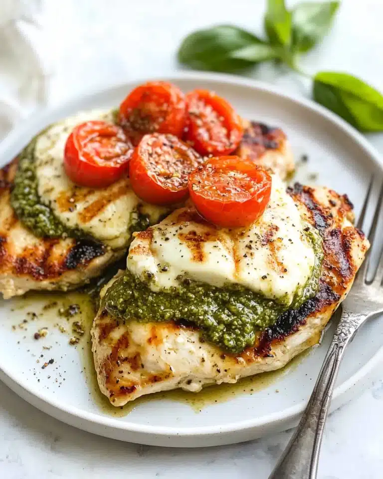 Pesto Caprese Grilled Chicken Recipe