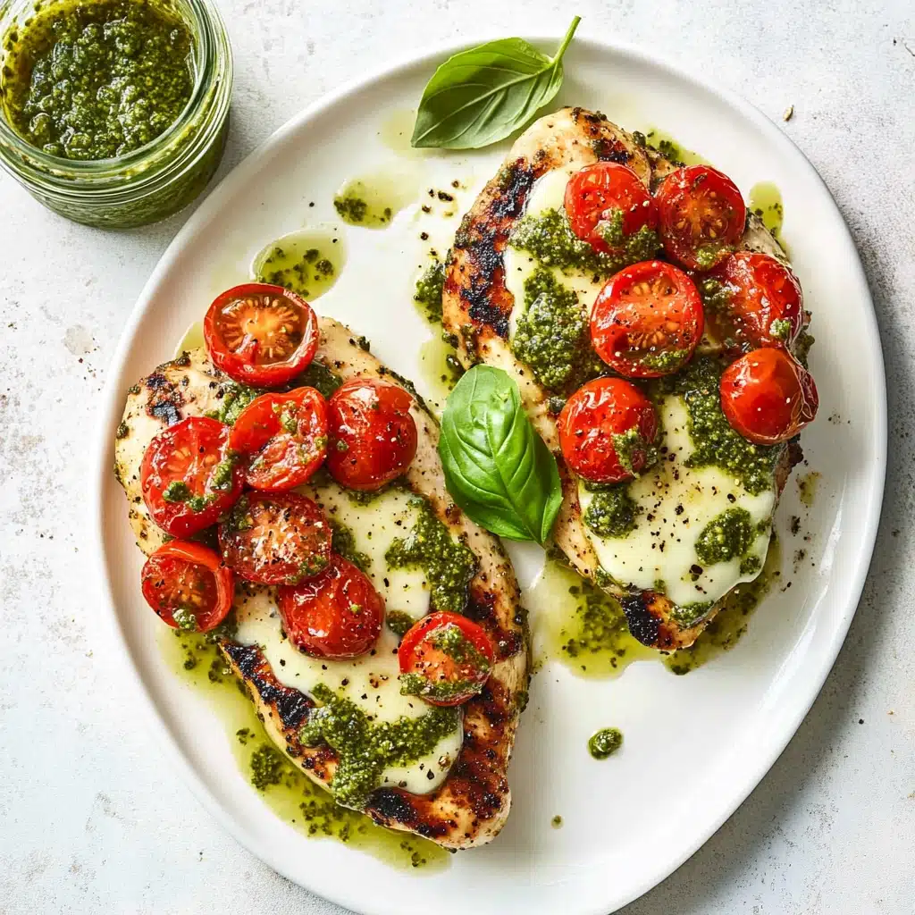 Pesto Caprese Grilled Chicken Recipe - Recipe Image