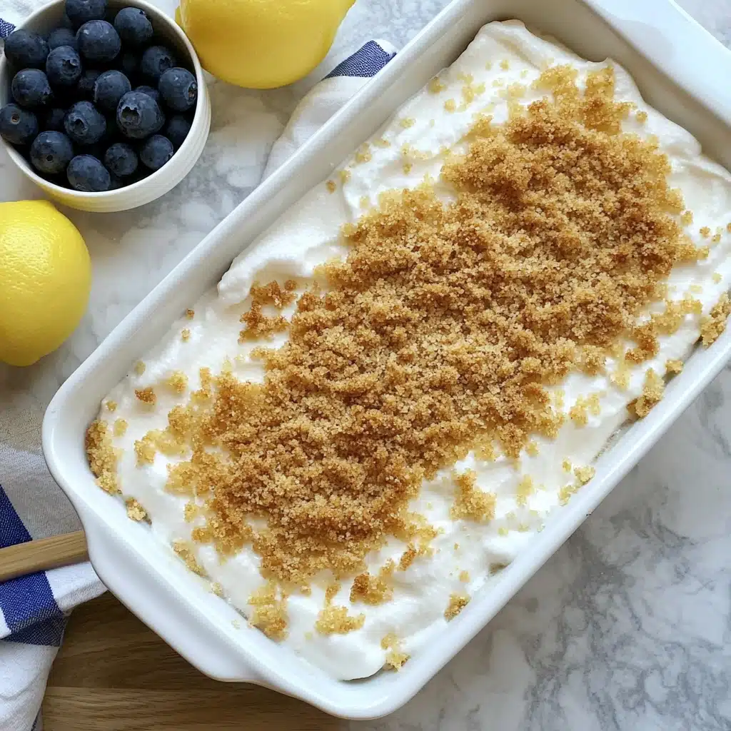 No Bake Lemon Blueberry Dessert Recipe - Recipe Image