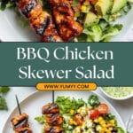 BBQ Chicken Skewer Salad Recipe