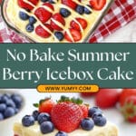 No Bake Summer Berry Icebox Cake Recipe