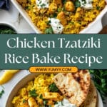 Dump-and-Bake Chicken Tzatziki and Rice Recipe