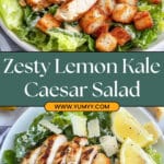 Lemony Kale Caesar Salad Recipe