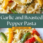 Garlic and Roasted Bell Pepper Farfalle Recipe